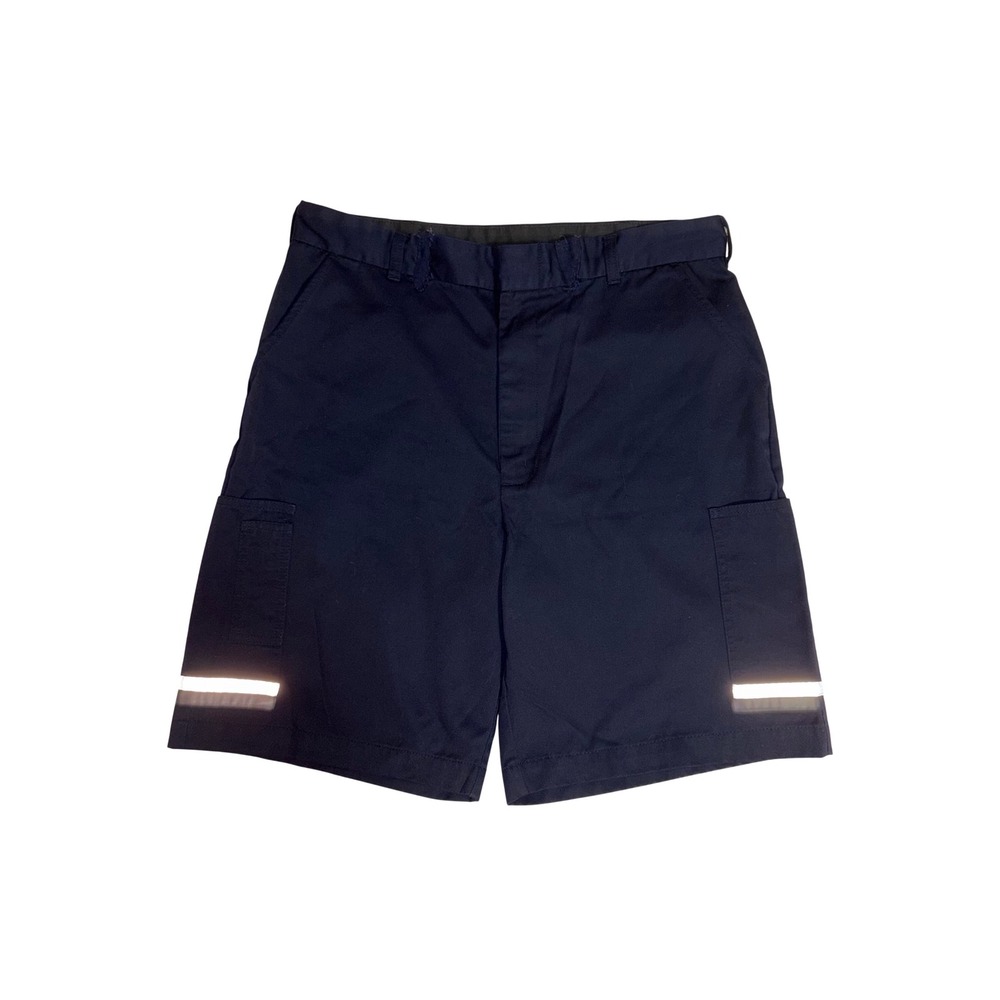 FEDEX Cargo Shorts Mens 36 Navy Blue Reflective Work Uniform Stan Herman FD2604